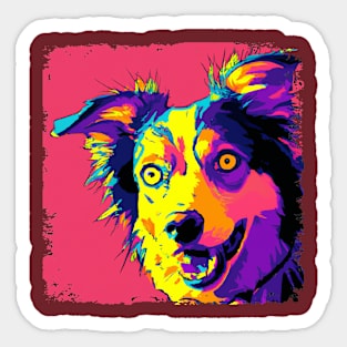 Border Collie Pop Art - Dog Lover Gifts Sticker